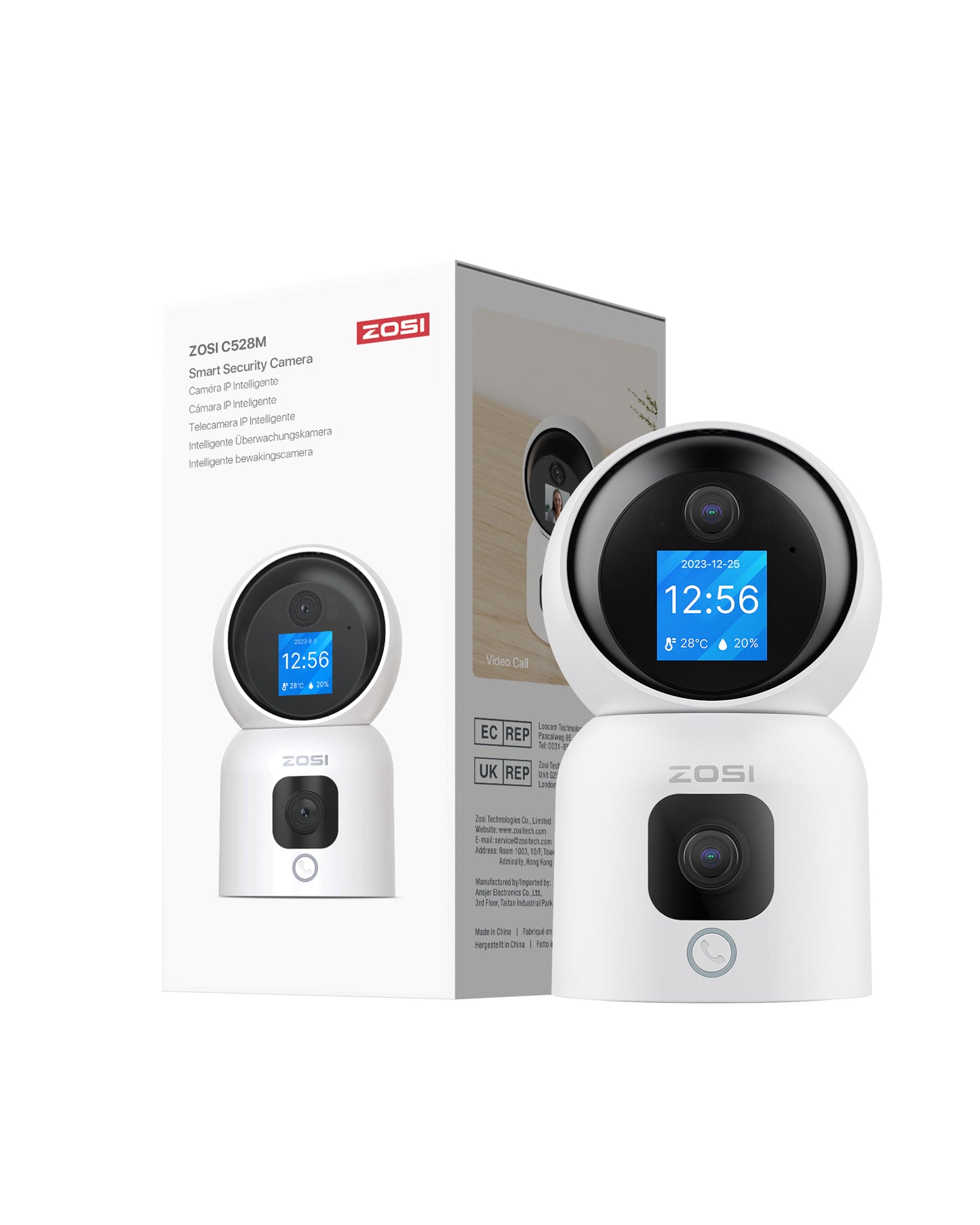 Baby monitor C516 2MP with Audio call, dual band wifi