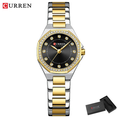 ከረን የሴቶች የሚያብለጨልጭ Rhinestone Blanche Watch (መደወል 2.1 ሴሜ) - CUR229