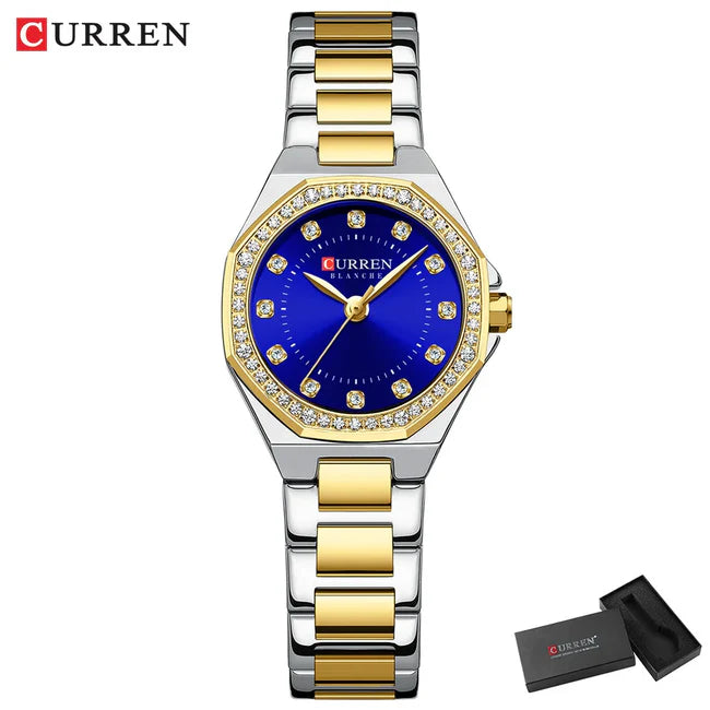 ከረን የሴቶች የሚያብለጨልጭ Rhinestone Blanche Watch (መደወል 2.1 ሴሜ) - CUR229