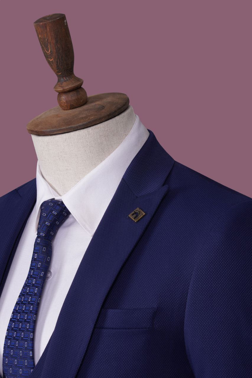 Elegant Turkish Suit for Men – Premium Tailored Design - Blue