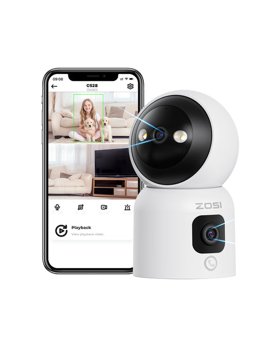 Baby monitor C518 3MP 3MP with Audio call, dual band wifi