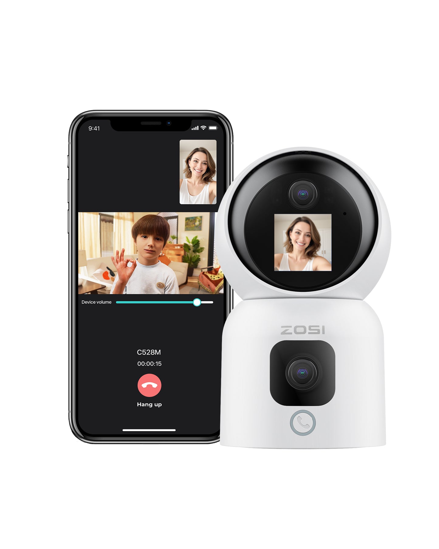 Baby monitor C516 2MP with Audio call, dual band wifi