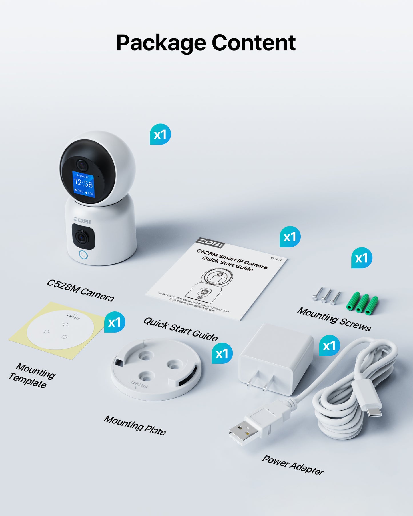 Baby monitor C516 2MP with Audio call, dual band wifi