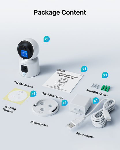Baby monitor C516 2MP with Audio call, dual band wifi