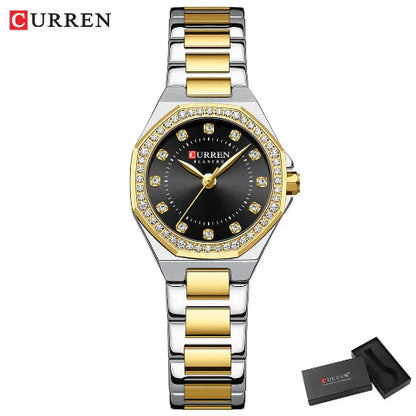 ከረን የሴቶች የሚያብለጨልጭ Rhinestone Blanche Watch (መደወል 2.1 ሴሜ) - CUR229