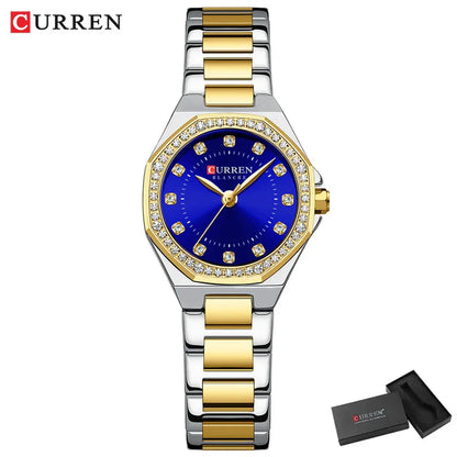 ከረን የሴቶች የሚያብለጨልጭ Rhinestone Blanche Watch (መደወል 2.1 ሴሜ) - CUR229