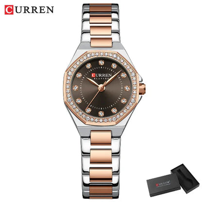 ከረን የሴቶች የሚያብለጨልጭ Rhinestone Blanche Watch (መደወል 2.1 ሴሜ) - CUR229