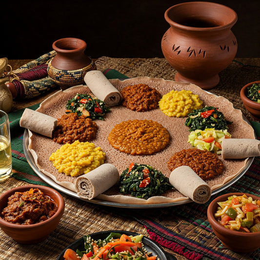 እንጀራ - እንጀራ - የኢትዮጵያ ባህላዊ ጠፍጣፋ ዳቦ