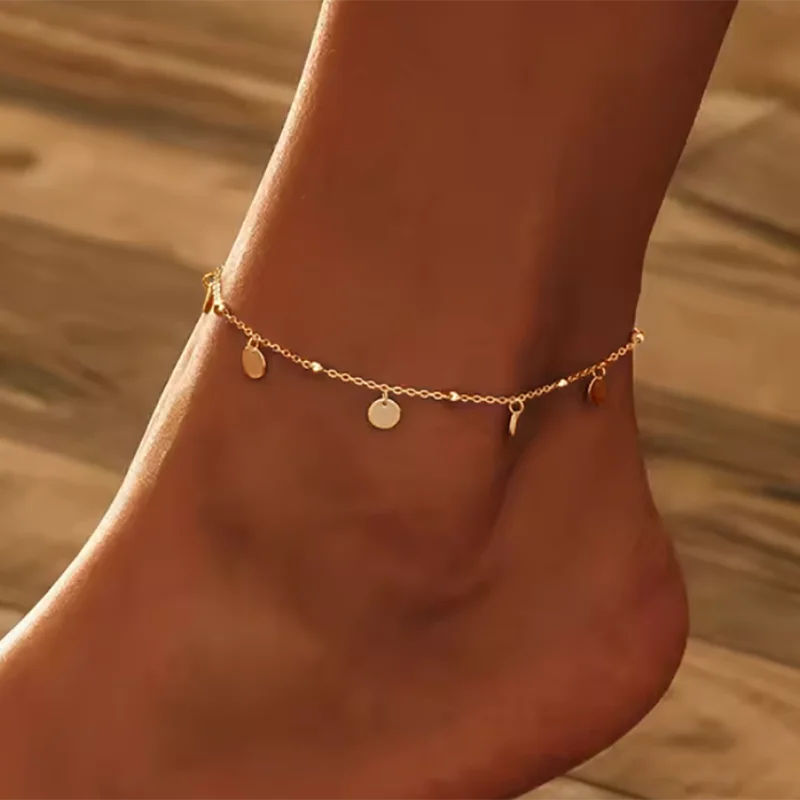 Aihua Bohemian Anklets Bracelets For Women Multiple Layers Turkish Eyes Ankle Bracelet Barefoot Sandals Pulseras Foot Jewelry