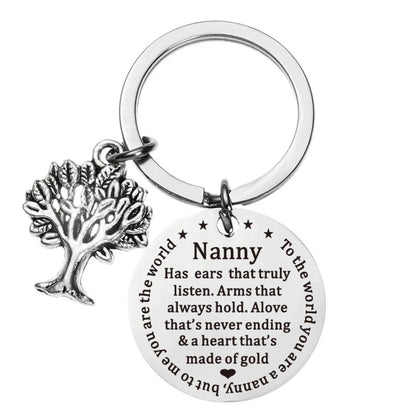 Mother's Day Keychain Gifts for Nanny Best Nanny Ever Jewelry Babysitter Gift Child Caregiver Gifts Nanny Appreciation Gifts