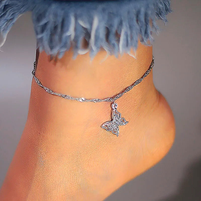 Aihua Bohemian Anklets Bracelets For Women Multiple Layers Turkish Eyes Ankle Bracelet Barefoot Sandals Pulseras Foot Jewelry