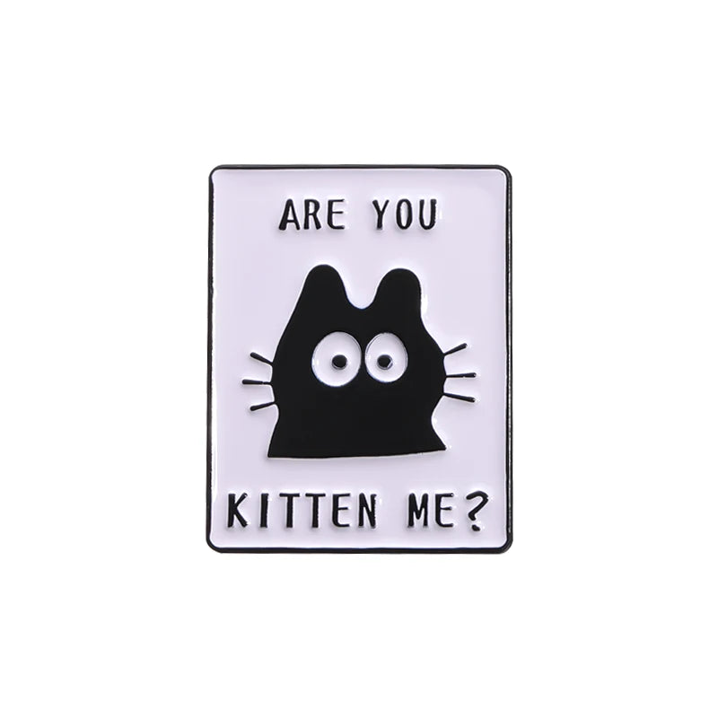 Never Trust A Man Who Doesn't Like Cats Enamel Pins Cute Cat I Rule The House Brooch Lapel Badge Jewelry Gift for Lover Cats