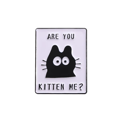 Never Trust A Man Who Doesn't Like Cats Enamel Pins Cute Cat I Rule The House Brooch Lapel Badge Jewelry Gift for Lover Cats