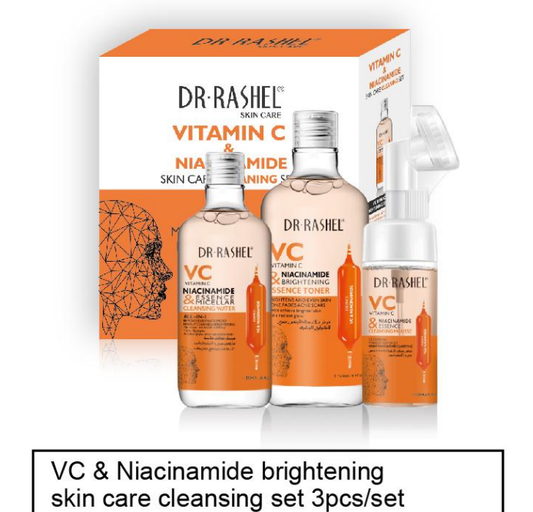 Vitamin C and Niacinamide Brightening Skin are Cleansing Set 3 pcs Dr. Rashel